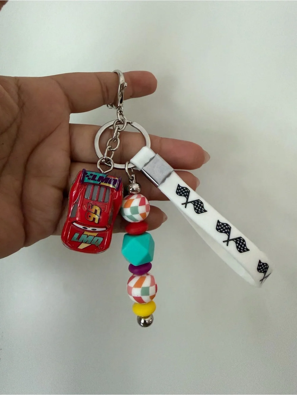 Lightning McQueen Race to Celebrate Keychain